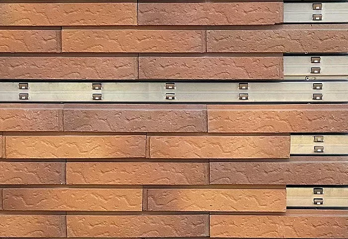 TerraFix™外墙砖干挂系统 - 安全、高效的幕墙干挂方案，陶土砖|劈开砖|上海外墙砖干挂
