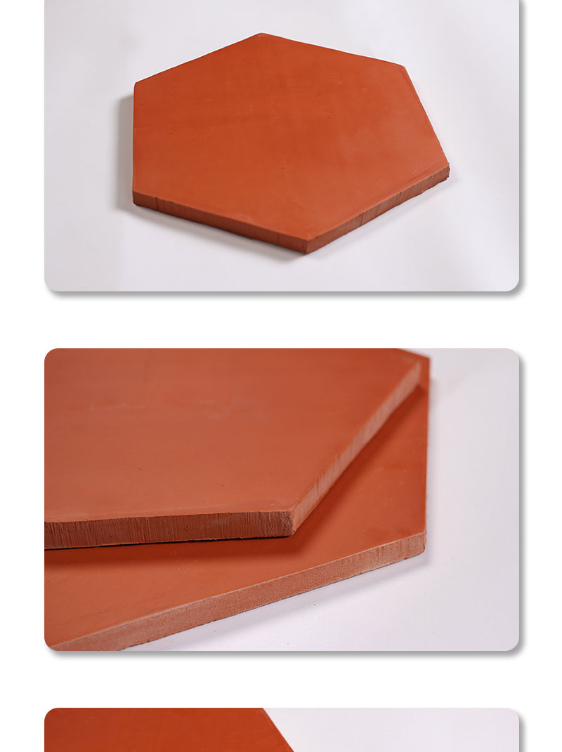 陶土红砖 中式古典地面砖 六角形红砖 平面粘土砖-ATF660