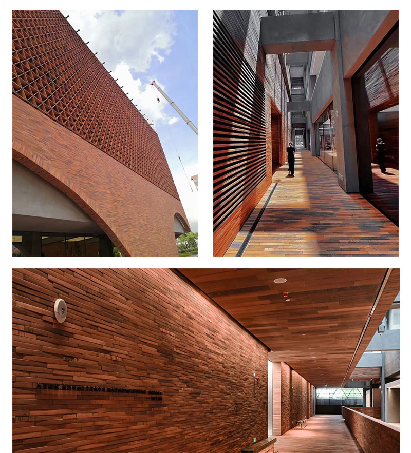 陶土砖 墙面砖 陶砖 窑变色 劈开砖 新中式 长条砖手工面砖-ATS5693