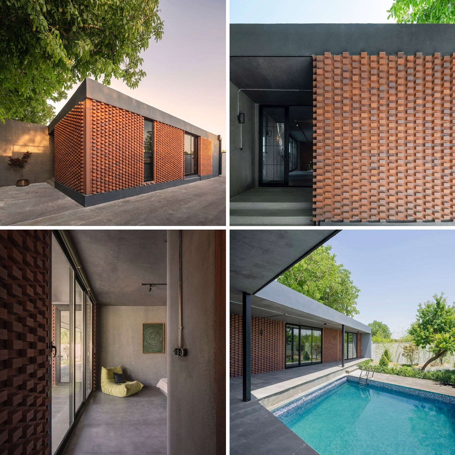 转角别墅——优美的设计配合高性能陶土砖