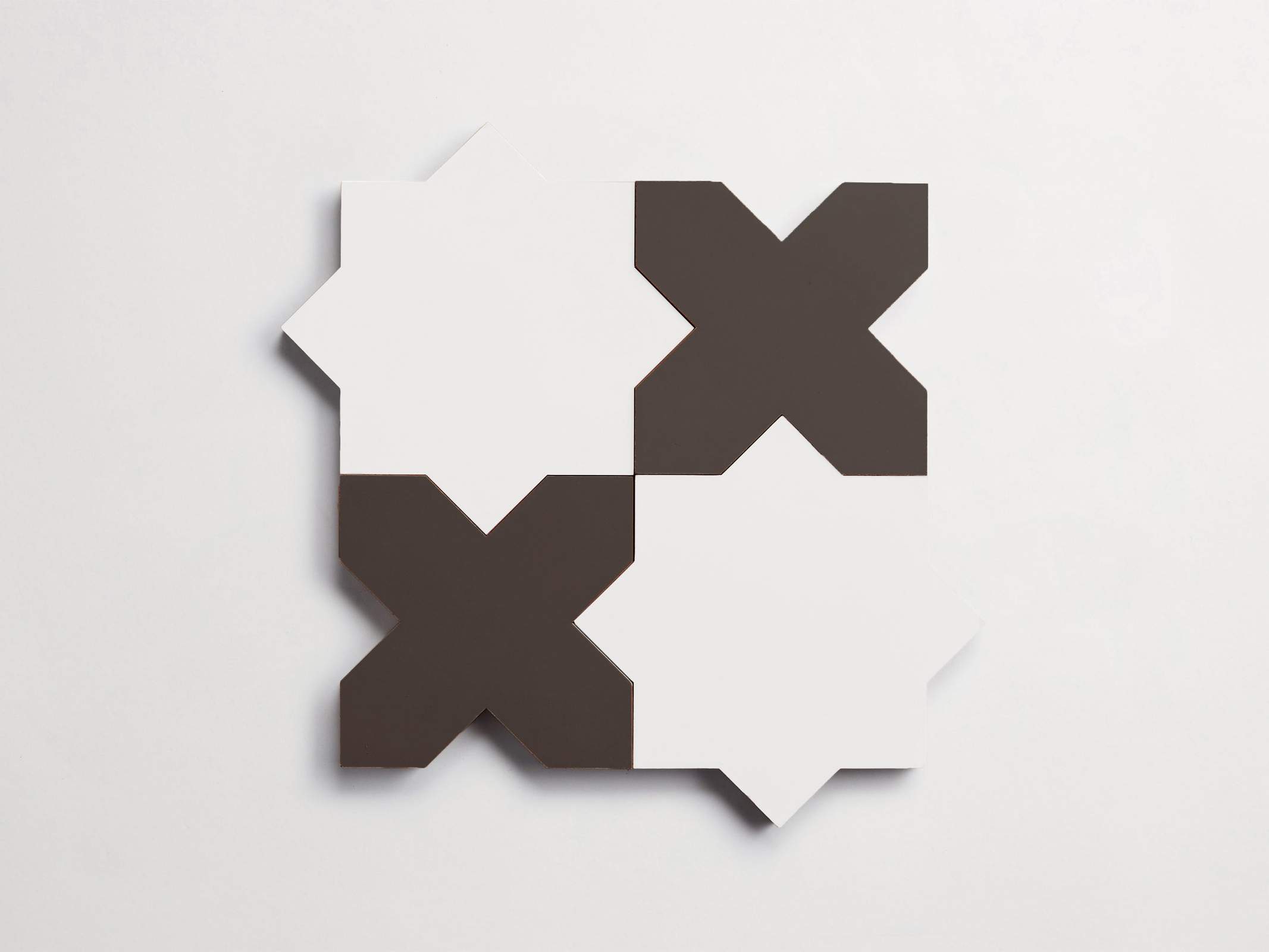 十字星形陶土砖 哑光饰面 实心砖露台可用 砌筑花砖AT506