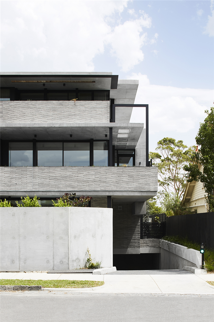 陶砖浅灰色做旧手工纹条形现代简约陶土幕墙砖atf841